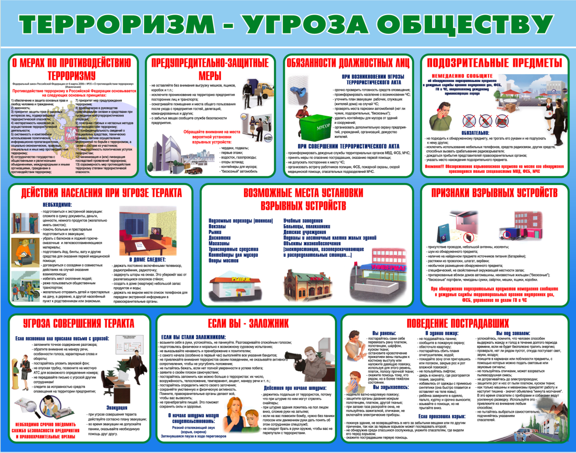Памятка противодействия терроризму.